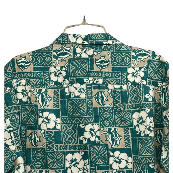 Howie Vintage Hawaiian shirt XL button down camp floral - Picture 4 of 5